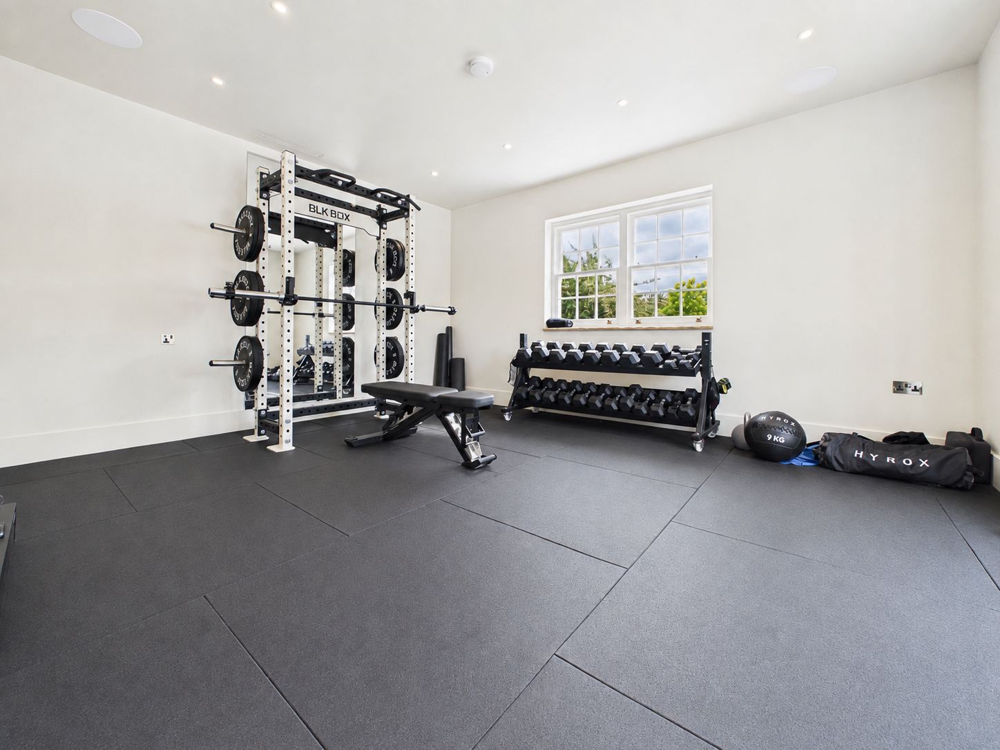 The gym with its Black Box rig